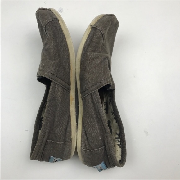 Toms Grey Slip On Sz 7.5 - Picture 6 of 7